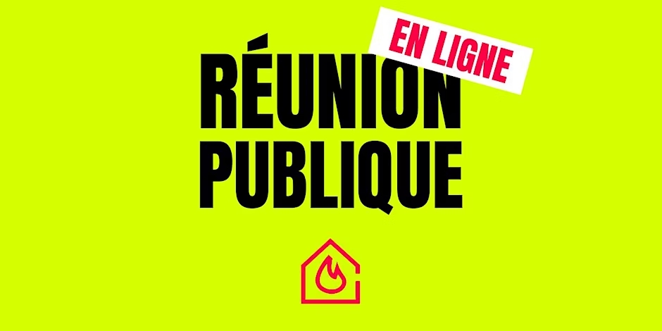 Réunion publique – 08/11/23 – 19:00 – En ligne