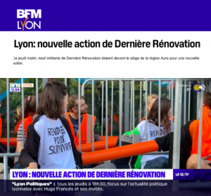 NEWS BFM LYON DERNIERE RENOVATION ACTION BFM